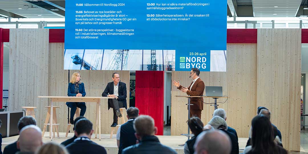 nordbygg live - talare på scen